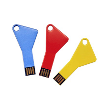 Forma llave barato Promocional Logotipo personalizado colorido USB Pendrive Flash